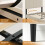 Vesgantti (Beige, Single - 90x190) Bed Frame with Adjustable Headboard Wooden Slats 11