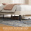 Vesgantti (Beige, Single - 90x190) Bed Frame with Adjustable Headboard Wooden Slats 12