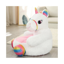 (Unicorn) UK 1PCS Cartoon Elephant Rabbit Monkey Pet Sofa Toy Pink Pig Lazy Child Small Sofa Chair