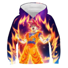 (6-7 Years, A) Kids Boys Girls Dragon Ball Hoodie Sports Long Sleeve Sweatshirts Hooded Pullover Tops For 5-10 Years