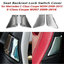 (As show, One size) For Mercedes W207 W204 Car Front Seat Backrest Lock Switch Cover Handle For Benz C Class E Class Coupe 2079108506 Auto Accessory| |