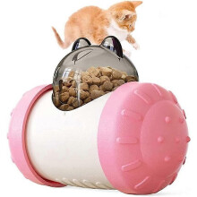 (As show, One size) Pet Durable Treat Toys Nontoxic Slow Feeding Cats Puppy Puzzle Tumbler Interactive Dog Toys/D