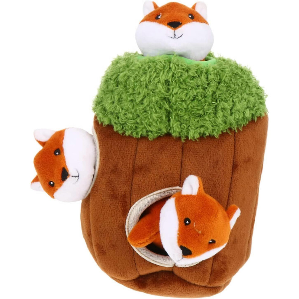Konhill (As Show, One Size) 4Pcs Pet Toy Teething Toys For Puppies Puppy Puzzle Toys Dog Toothbrush Paws Hide And Seek Dog Burrow Toys Dog Plush Toy Dog Seek