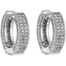 (As show, One size) 24k Gold Hoop Earrings for Women 14K Gold Hoop Huggie Earrings Small Cubic Zirconia Huggie Hoop Earrings Jewelry Gifts for Lover Girls