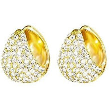 (As show, One size) 24k Gold Hoop Earrings for Women 14K Gold Hoop Huggie Earrings Small Cubic Zirconia Huggie Hoop Earrings Jewelry Gifts for Lover Girls