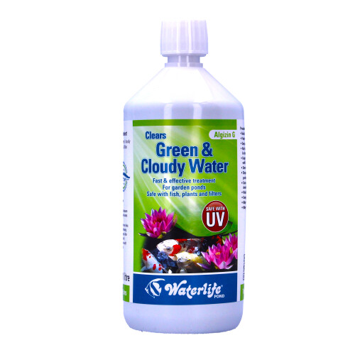 WaterLife Algizin G Pond Algae Green Cloudy Water Control Clears 1L