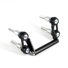 (Soporte) Soporte para manillar de motocicleta soporte para teléfono móvil placa de navegación GPS soporte para