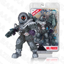 (18 cm, MR FREEZE) McFarlane Toys Batman/Robin/Batgirl/Mr.Freeze Wave 4 Bundle mit Comics 7" Figuren