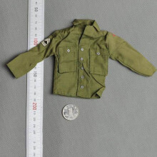 (White) 1/6 Scale German Soldier Coat Bag Lieutenant Uniform Action Figure Clothes Fits 12" Action Figure Body