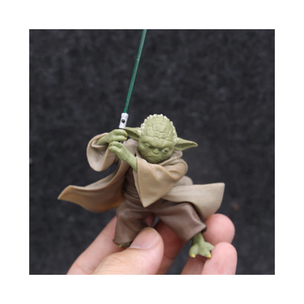 Anime Star War Characters Master Yoda with Sword Action Figure 7cm PVC Model Toys Gifts-image-OPC-PG88T6J-NEW