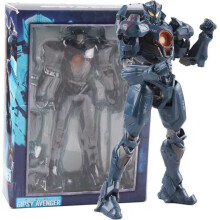 (07)Pacific Rim Deluxe Light Edition Gipsy Danger Action Figure, Limited Poseable Obsidian Fury Mecha Model, Children's