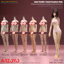(WS01 New White) DOLL JOQ-19B 1/6 Teenage Girl Narrow Shoulder Small Chest Seamless Body Female Soldier Detachable