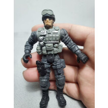 (Chocolate)Warrior Elite Force 1:18 Military Action Figure Doll Poseable Dolls Terrorist SWAT SWAT Team Statue