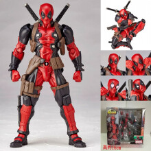 (F Ohne Box)Deadpool Actionfigur 30 cm 1/6 Revoltech Yamaguchi HC Superheldenspielzeug für Jungenpuppengeschenk