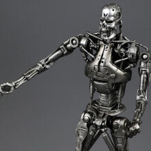 (Schwarz) Die Terminator 2 Actionfigur T800 Cyberdyne Showdown PVC Figur Spielzeug 7"18cm MVFG132