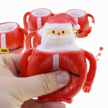 (48.9900)Lasten Santa Boy Squeeze Cup Decompress Snowman Cup Luova kepponen puristava musiikkilelu lapsille