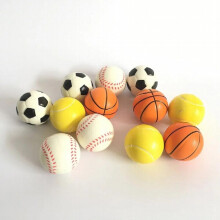 (48.9900)6.3cm Squeeze Stressbal Relief Speelgoed Voor Kinderen Kids Soft Foam Spons Voetbal Basketbal Voetbal