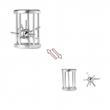 (60 9900) Klassinen Brain Teaser metallipalapeli, 3D-lelut, älykkyystesti, lukituksen avaavat lelut lapsille ja