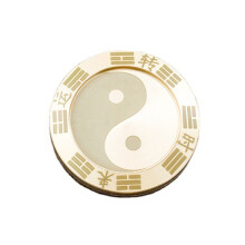 Fidget Slider Clicker Lucky Coin Toy hecho de latón macizo