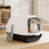 Living And Home (Black+ White) Detachable Cat Litter Box 1