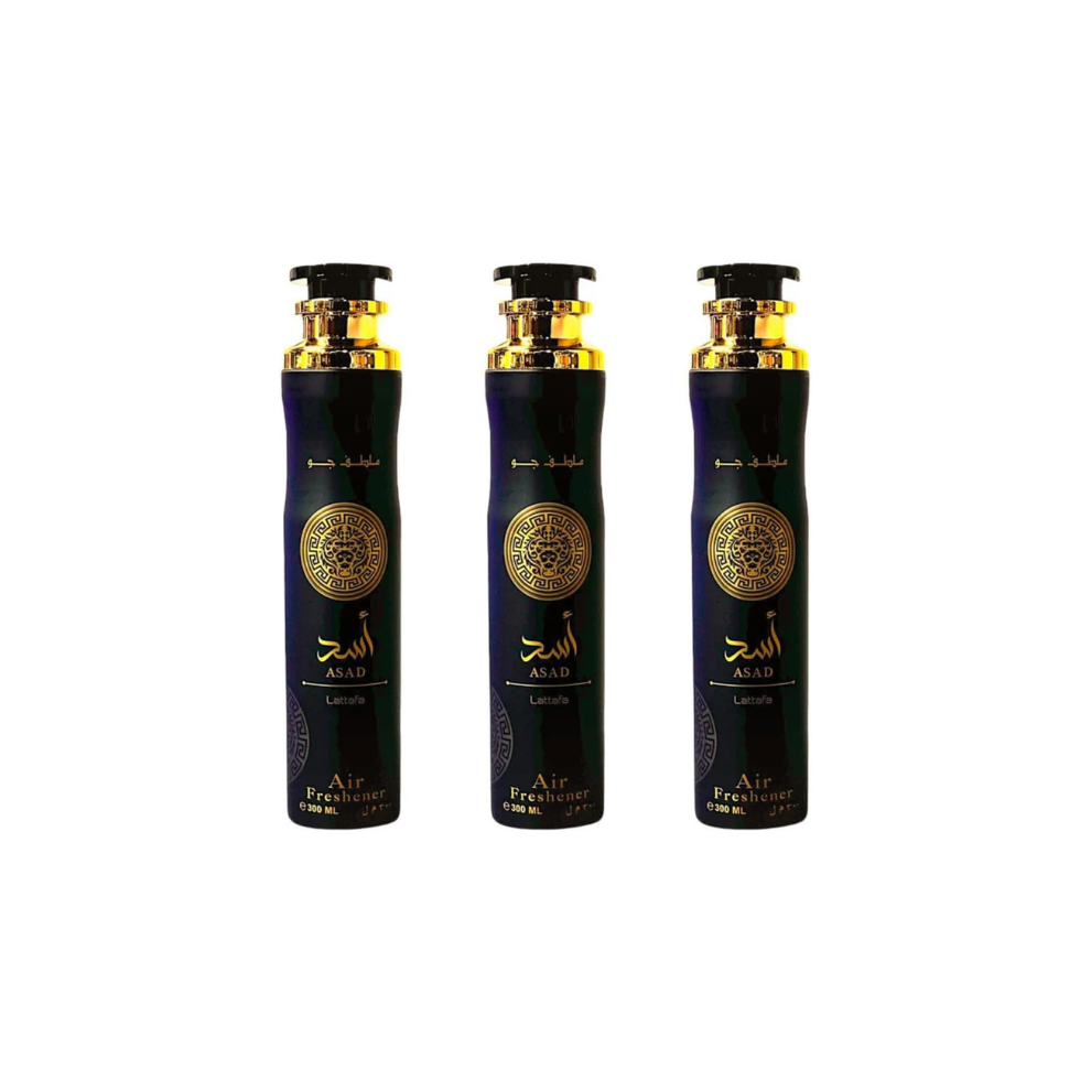 Lattafa Asad Air Freshener 300ml Spray spicy, sweet, and woody