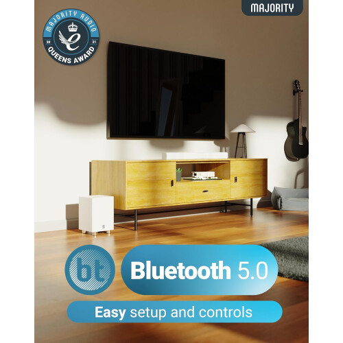 Majority K2 Bluetooth Soundbar & Subwoofer 2.1 WHITE 2