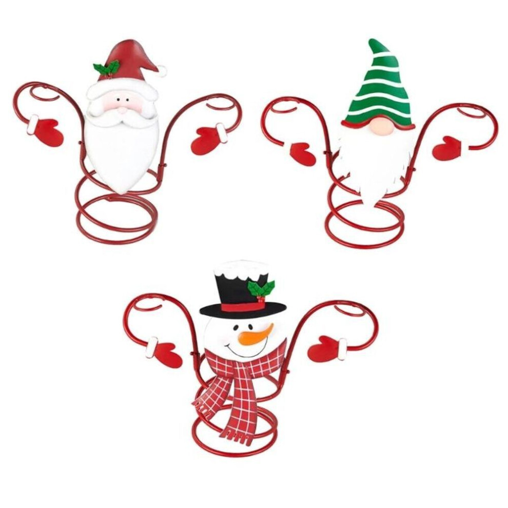 (1) Holiday Wine Bottle Glass Holders Countertop Christmas Wine Rack Bar Table Desktop Decorations Kitchen Home Wine Bottle