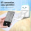 (blue) Portable Mini Pocket Printer BT Thermal Printer with Thermal Printing Paper USB Cable for Note 7