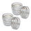 (Small (38mm internal), 8 pack) Clear Plastic Castor Cups to protect floors 1