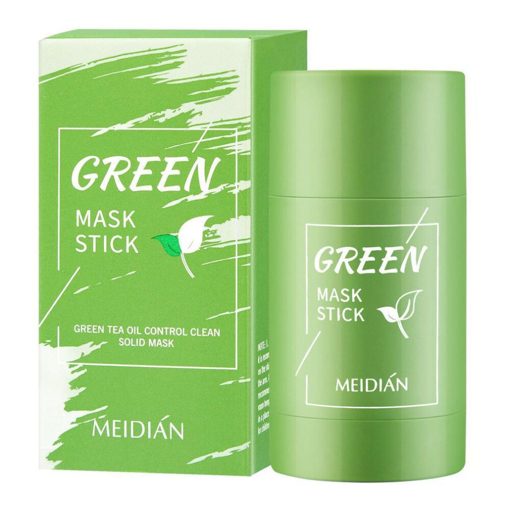 (green, 1PC) Green Tea Deep Cleansing Mask Stick Detoxing Pore Cleaner For Face Black Heads Purifying Clay Blackhead Remover Nose Strips