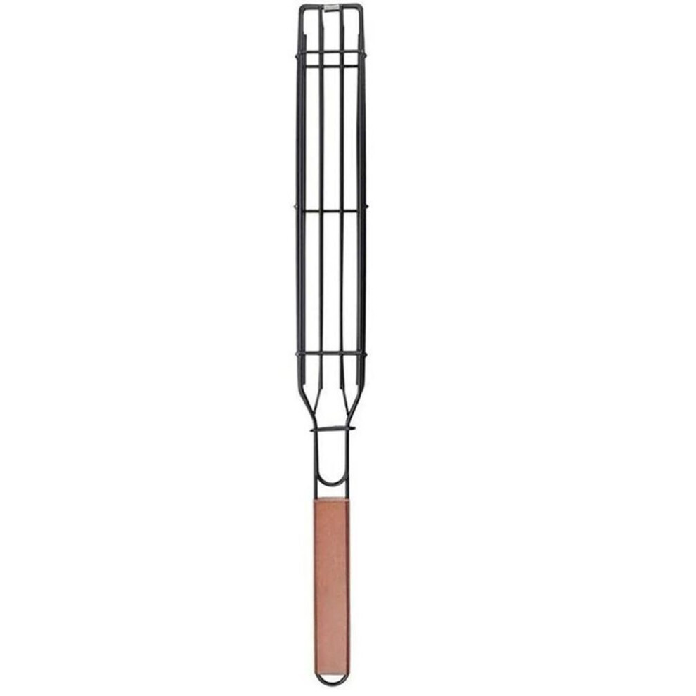 (as the picture) Portable Bbq Grilling Basket Stainless Steel Nonstick Barbecue Grill Basket Tools Grill Mesh