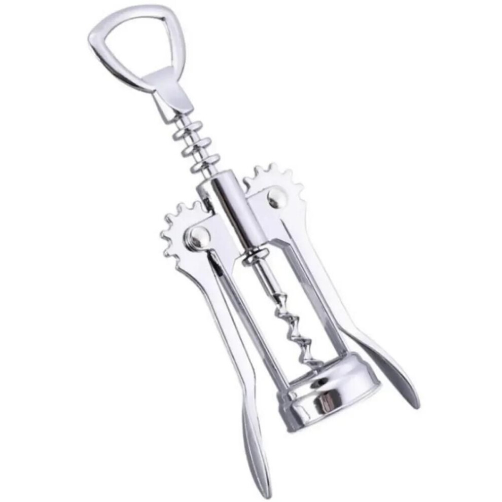 (as the picture) Wine Opener Stainless Steel Red Wine Opener Wing Type Metal Sommeliers Corkscrew Bottle Openers Corkscrews Wine Cork Remover