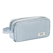 (As show, One size) Pencil Case Big Capacity with Large Pencil Pouch Pen Bag Box Organizer Simple Storage Aesthetic Stationery Cosmetic for Adults Men Women (Blue)