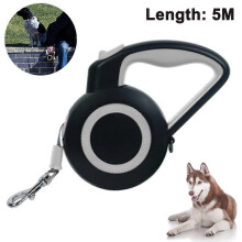 (As show, One size) Retractable Dog Leash, 360 Tangle-Free Heavy Duty Reflective Walking Dog Leash Ribbon with Anti-Slip-Black
