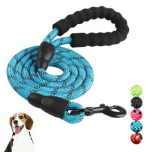 (As show, One size) 1.5m Strong Dog Leash Extra Heavy Duty Rock Climbing Rope Comfortable Padded Handle-Blue