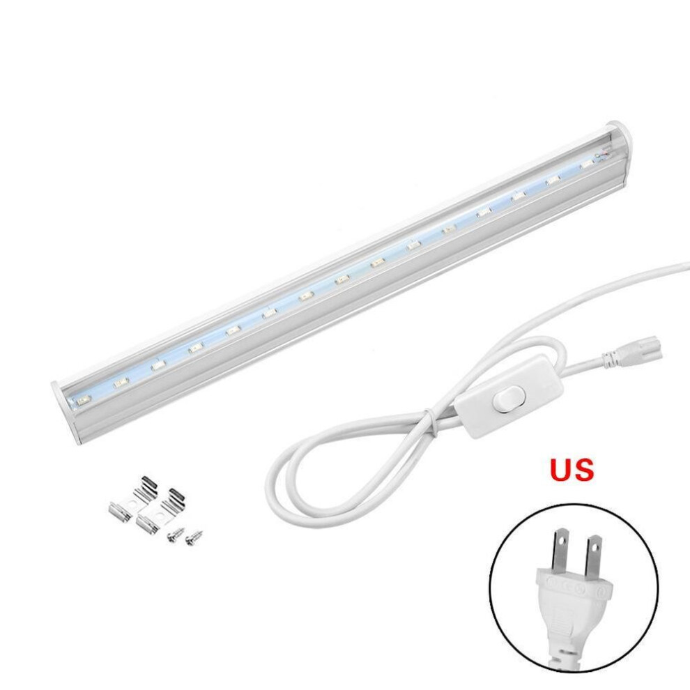 (as the picture, US Plug) Greenhouse Indoor Lighting T5 Tube Led Plant Growth Light 29cm 6w Bonsai Flower Garden Light Led Grow Tent Lamp