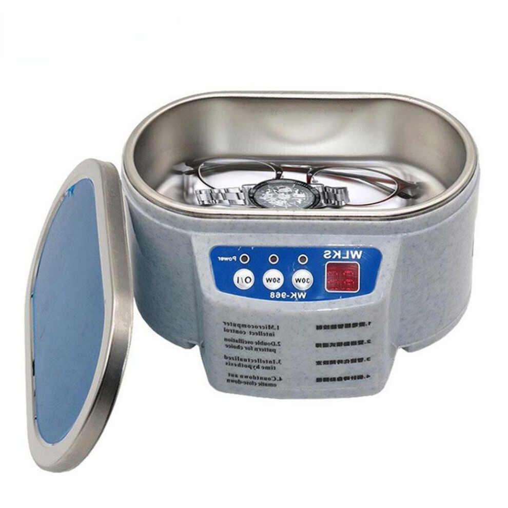 (UK plug) Ultrasonic Cleaner 30/50w Sonicator Bath 40khz  Degas For Watches Contact Lens Glasses Denture