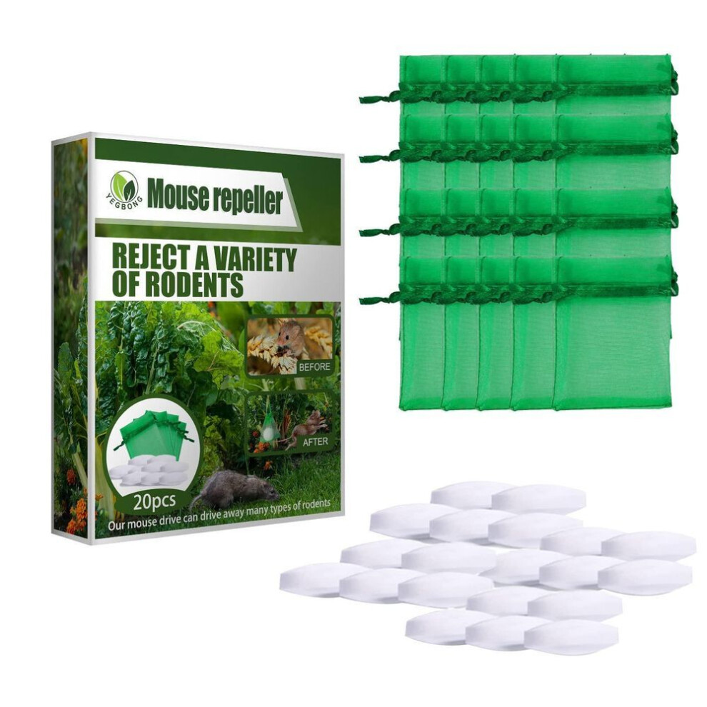 (as the picture, One Size) Keep Mice Out For House  Peppermint Oil For Mice And Rats Mouse Squirrel  For Home Garages Rv Closets Trucks Car Engines (20 Pcs)