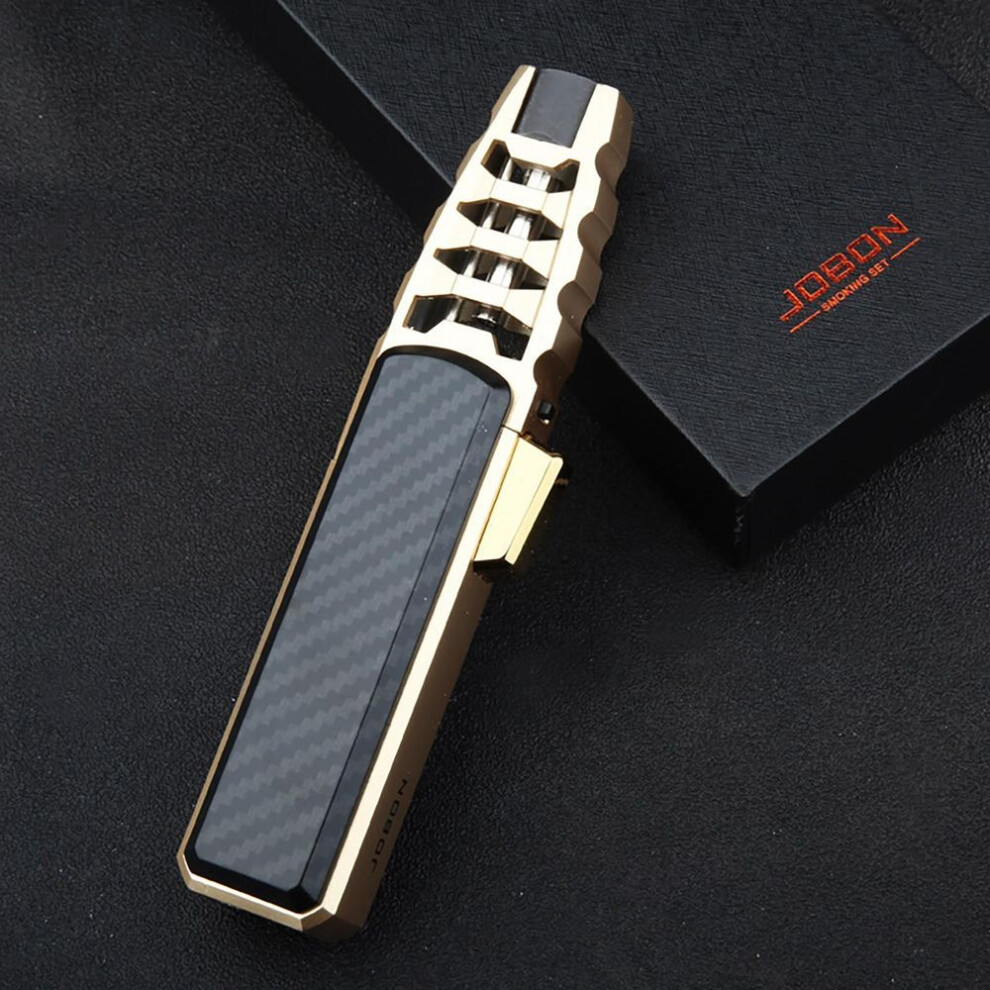 (black) Solar Torch  Lighter Gas Long Pen Style Kitchen Barbecue Camping Candle Strong Straight Into The Blue Flame Windproof