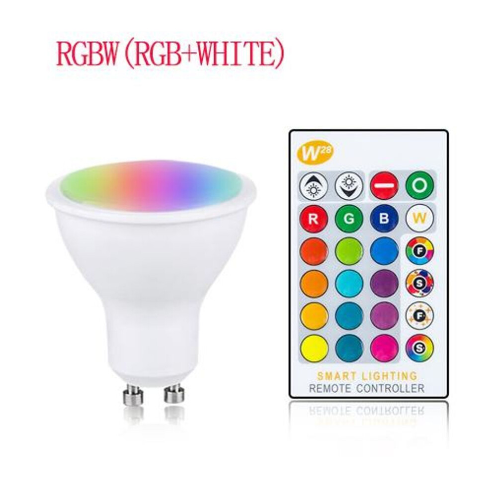 (8W RGBW) Gu10 Led Lamp Rgb 8w Rgbw Rgbww Gu10 Led Spots Light 220v 110v Rgb Lamp Bombillas Led Gu 10 16 Colors With Remote Control