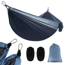 GEEZY Travel Hammock for Camping 210T Nylon Portable Hanging Swing Backpacking Bed