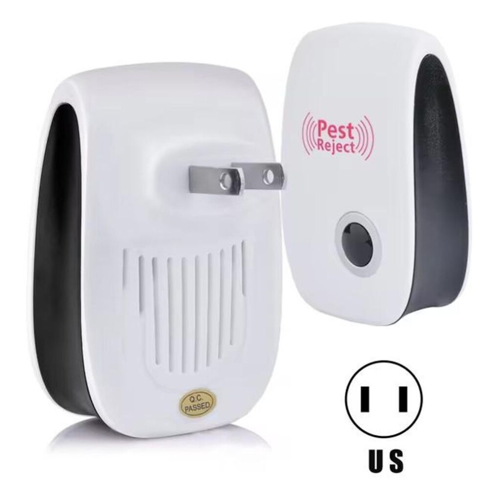 (US) Pest Repeller Electronic Ultrasonic Pest Reject Mouse Rat Cockroach Pest Control Device Household Mosquito Killer Eu Us Plug