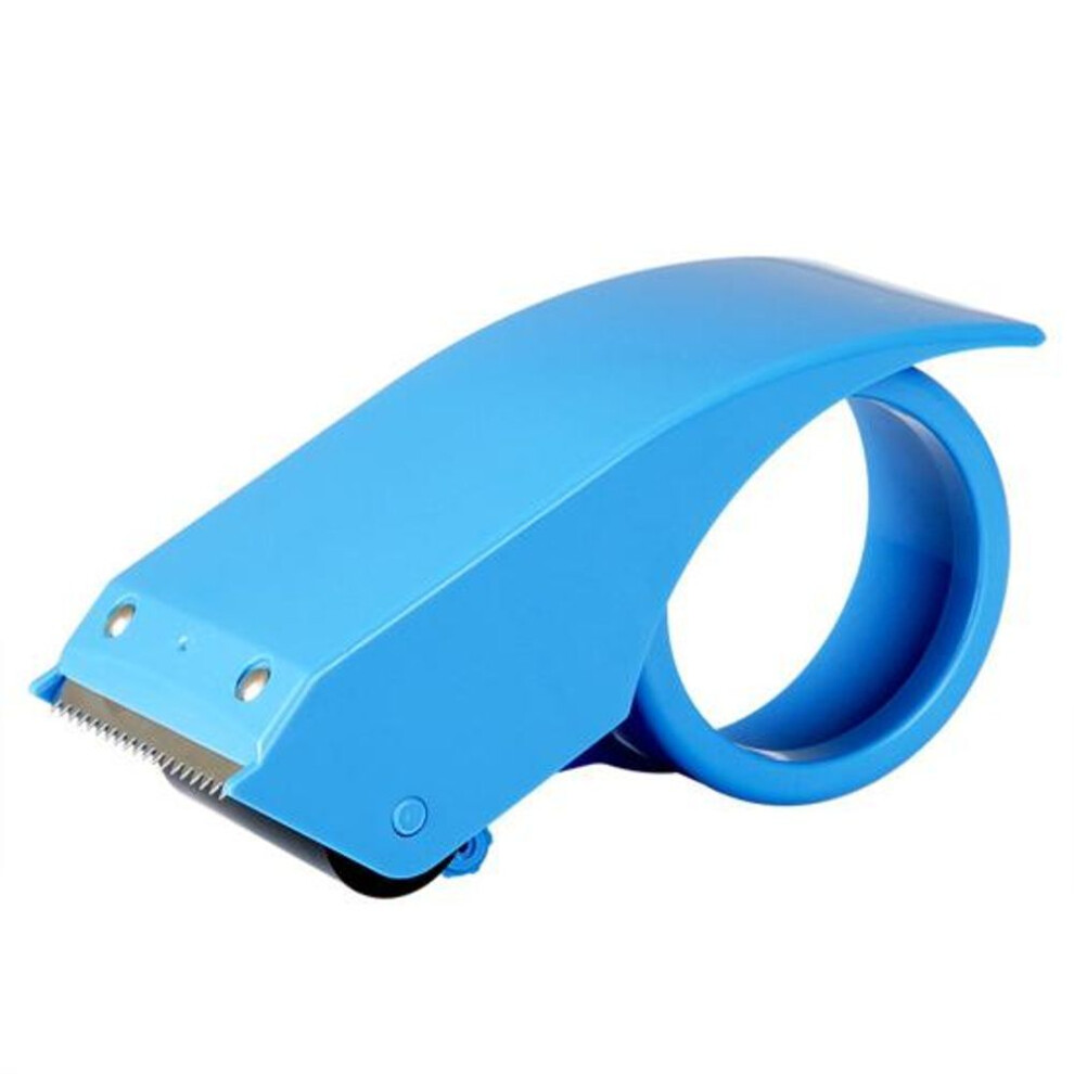(blue) Packing Tape Sealer Heavy Duty Sharp Cutter Transparent Adhesive Great Stickiness Portable Shipping Moving Storage And Mailing Box Package Sealing