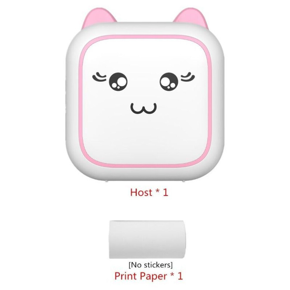 (pink, M5) Portable Mini Thermal Printer Wirelessly Bt 203Dpi Photo Label Memo Wrong Question Printing With Usb Cable Imprimante Portable