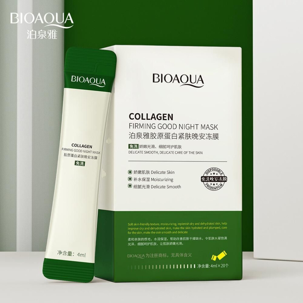 (as the picture, 5pcs) Collagen Firming Mask Tightening Mask Skincare Jelly Lazy Mask Moisturizing Gel Hydrating Serum Shrink Pores