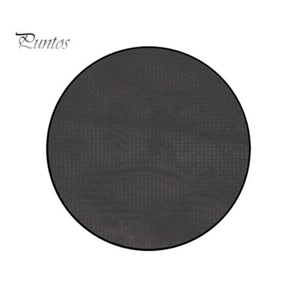(as the picture, S) Fireproof Mat Outdoor Camping Round Grill Pad Oil-proof Water-resistant Reusable Wood Burning Fire-pit Grill Mat