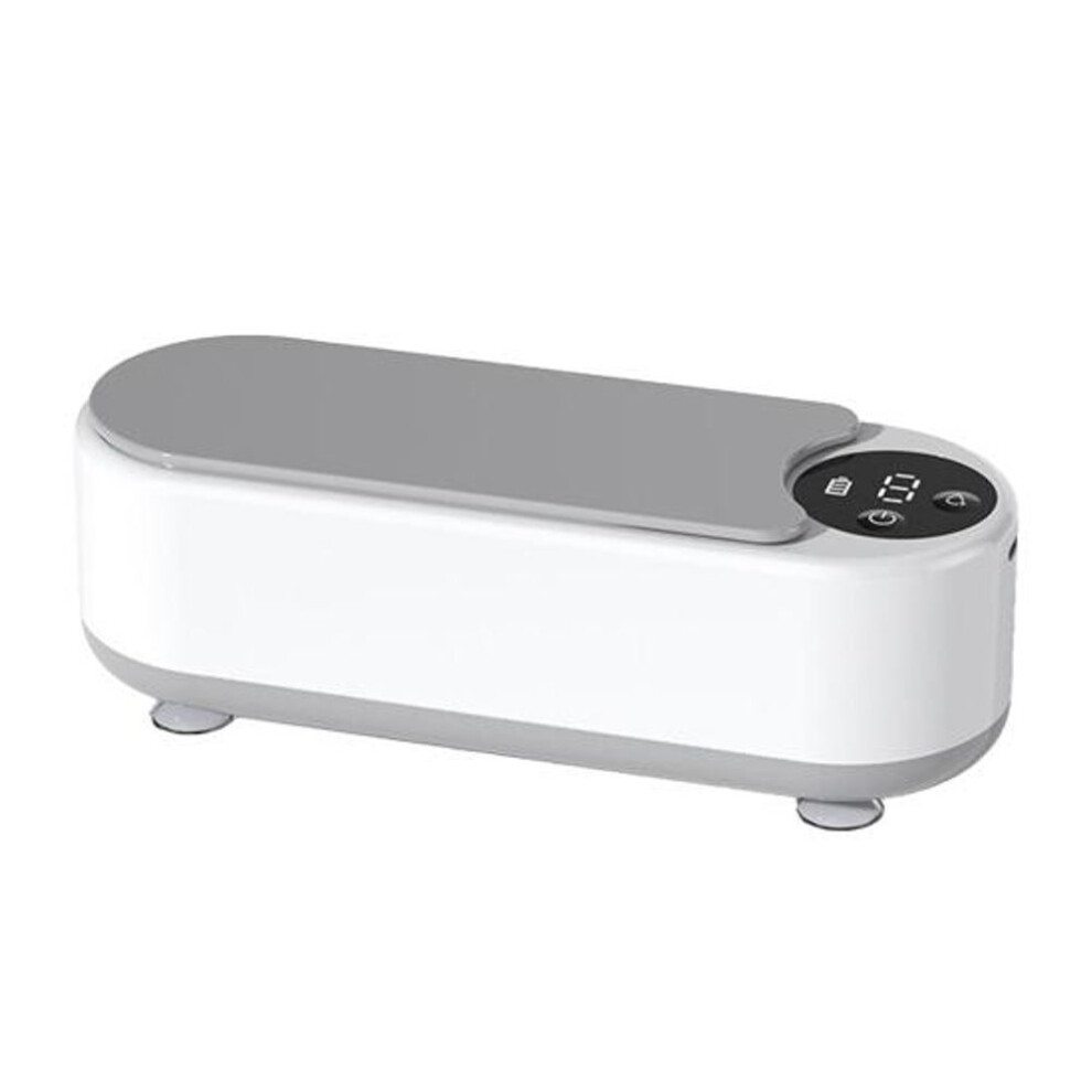 (white) 300ml Ultrasonic Cleaner 45KHZ Deep Cleaning Low Noise High Frequency Washing Machine for Eye Glasses Ring Earring Necklaces Watch Strap