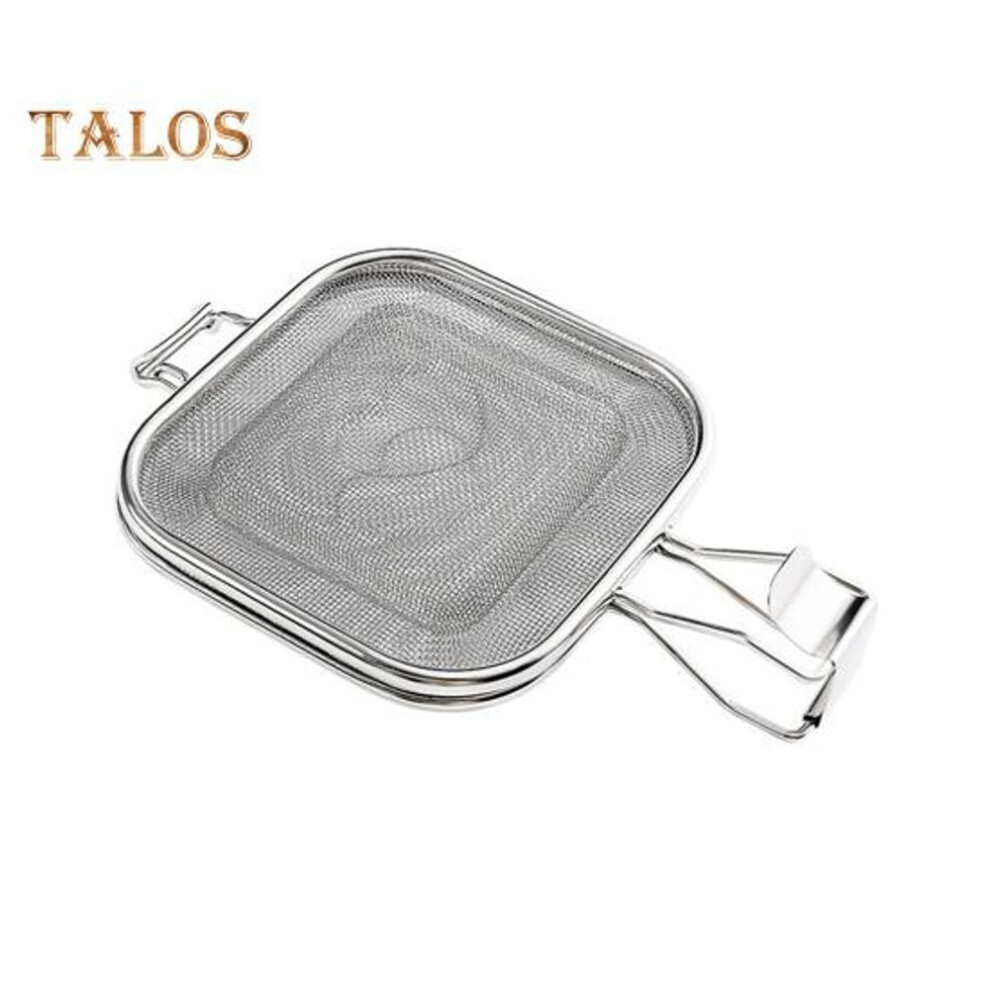 (silver) Sandwich Press Tool Fast Heating Baking Tool Easy To Clean Convenient Sandwich Splint Stainless Steel Grill Mesh Clip Kitchen Supplies
