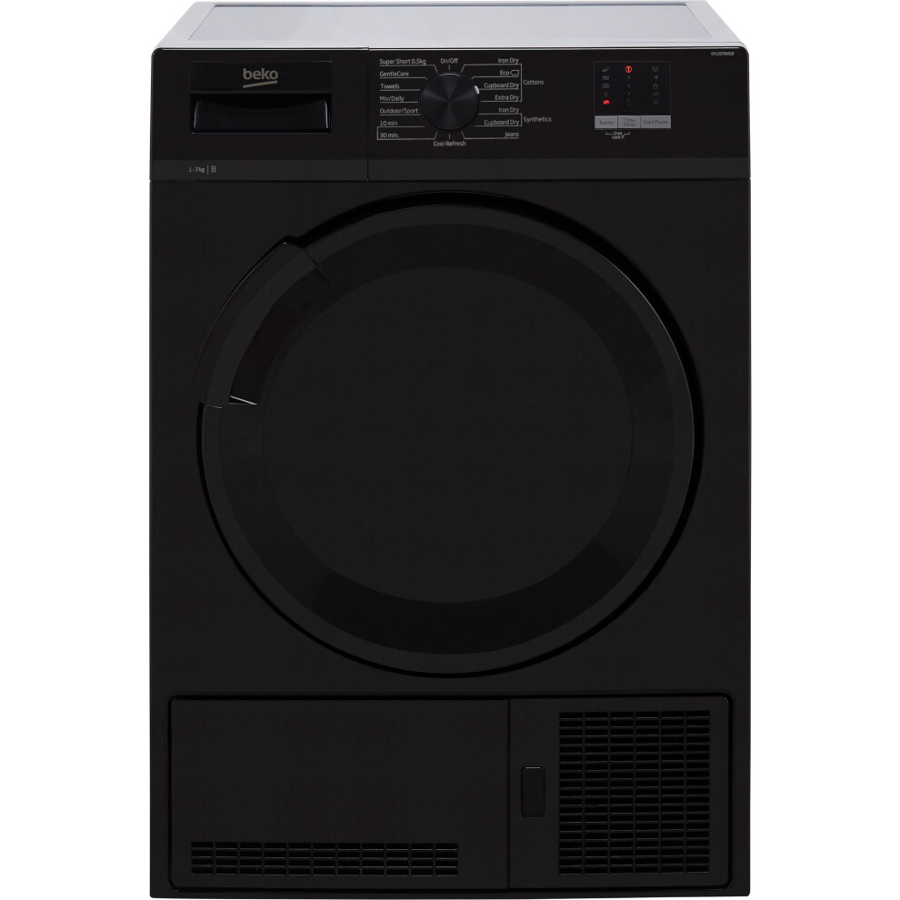 Beko Dtlce70051b 7Kg Condenser Tumble Dryer - Black - B Rated