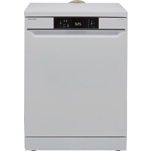 Sharp QW-NA1CF47EW-EN Standard Dishwasher – White – E Rated for Efficient Cleaning